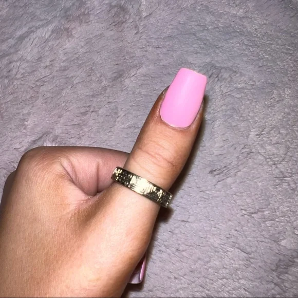 NEW Anthropologie geometric ring gold boho chic size 7/8 womens girls juniors - Picture 4 of 9